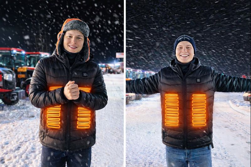 Mens Heated Puffer Jacket